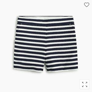 J Crew Blue & White Striped Shorts